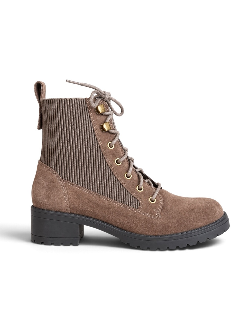 Cole Haan Grand 360 Suede Combat Boots Brown Size 7.5